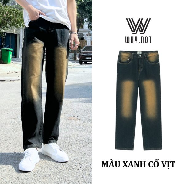 Quần jean nam Xanh Retro