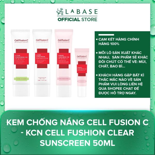 Kem Chống Nắng Cell Fusion C - Kcn Cell Fushion Clear Sunscreen 50ml - Ảnh 3